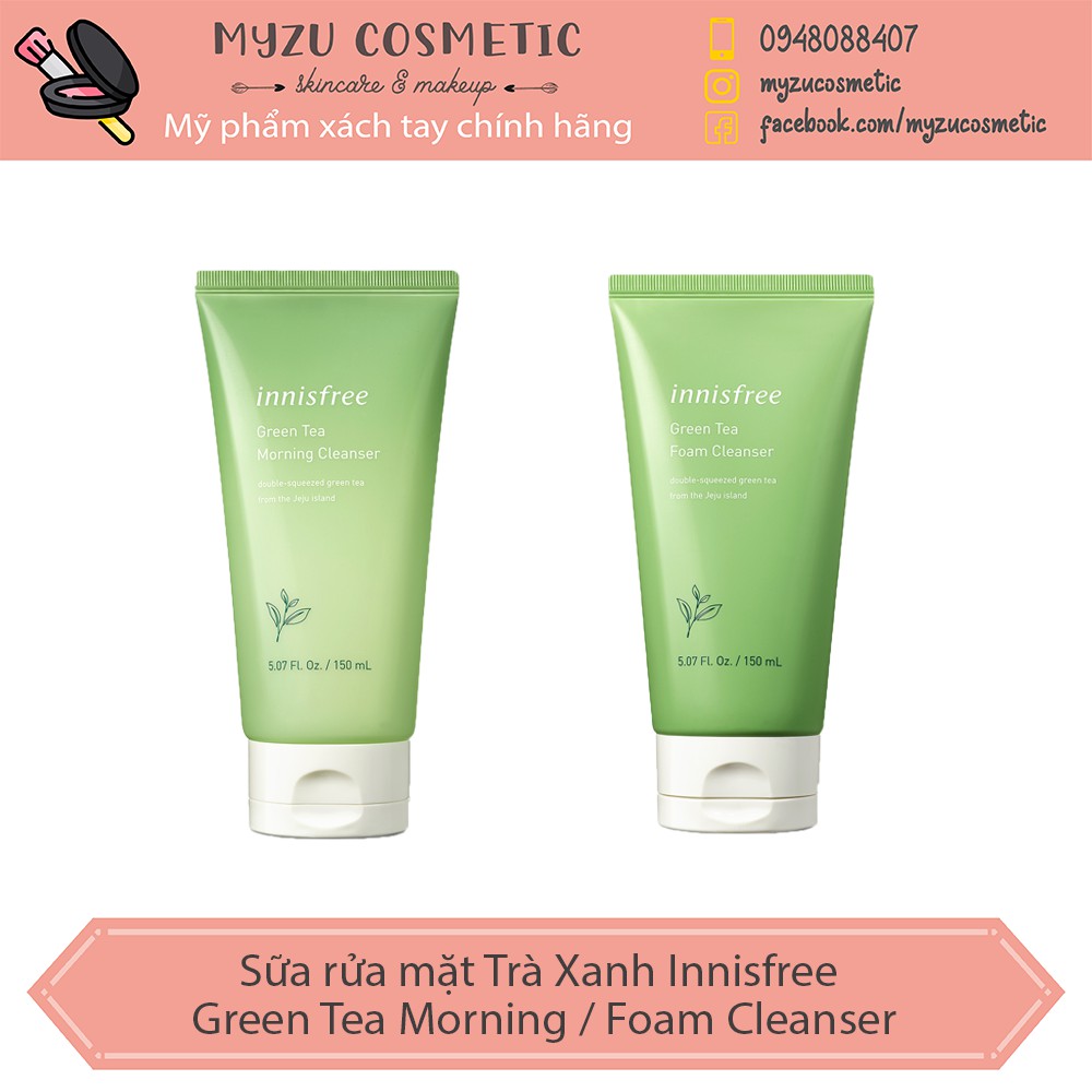 Sữa rửa mặt Trà Xanh Innisfree Green Tea Cleanser