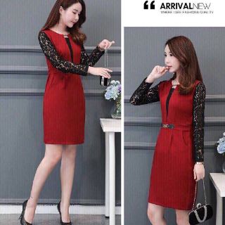 ĐẦM BODY TAY REN CAO CẤP MSP-D255538 (HÀNG NHẬP)