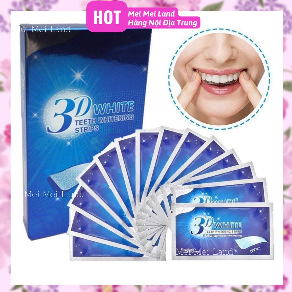 Miếng Dán Trắng Răng 3D White Teeth Whitening Strips