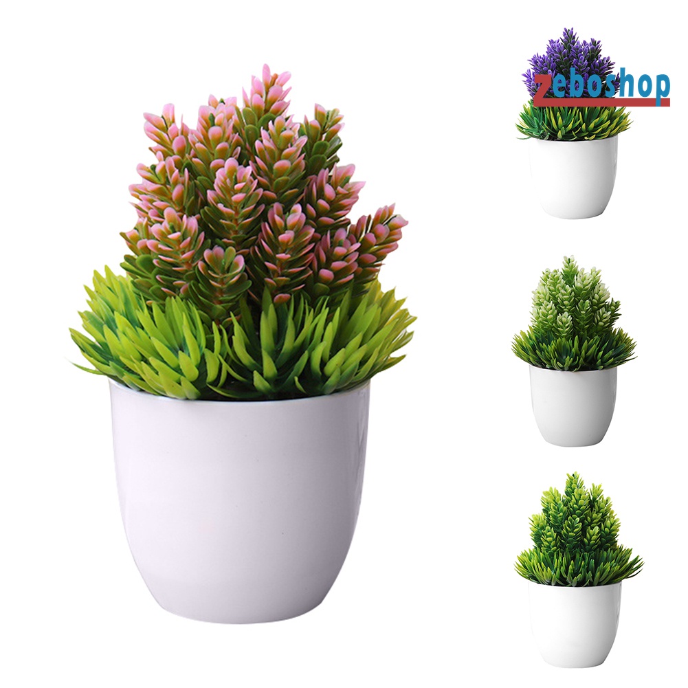 Chậu Cây Bonsai Giả Để Bàn Trang Trí Nhà Cửa / Văn Phòng / Khách Sạn