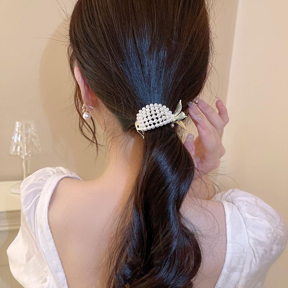 TWINKLE Kẹp Tóc Càng Cua Cá Mập Phong Cách Vintage Thanh Lịch Cho Nữ