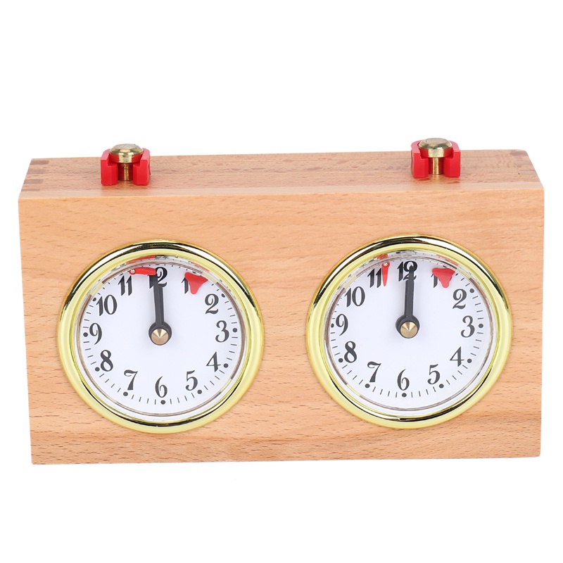 Chess Timer, Professional Digital International Chess Clock, Wooden Count Up Down Chess Timer, Portable Chess Timer