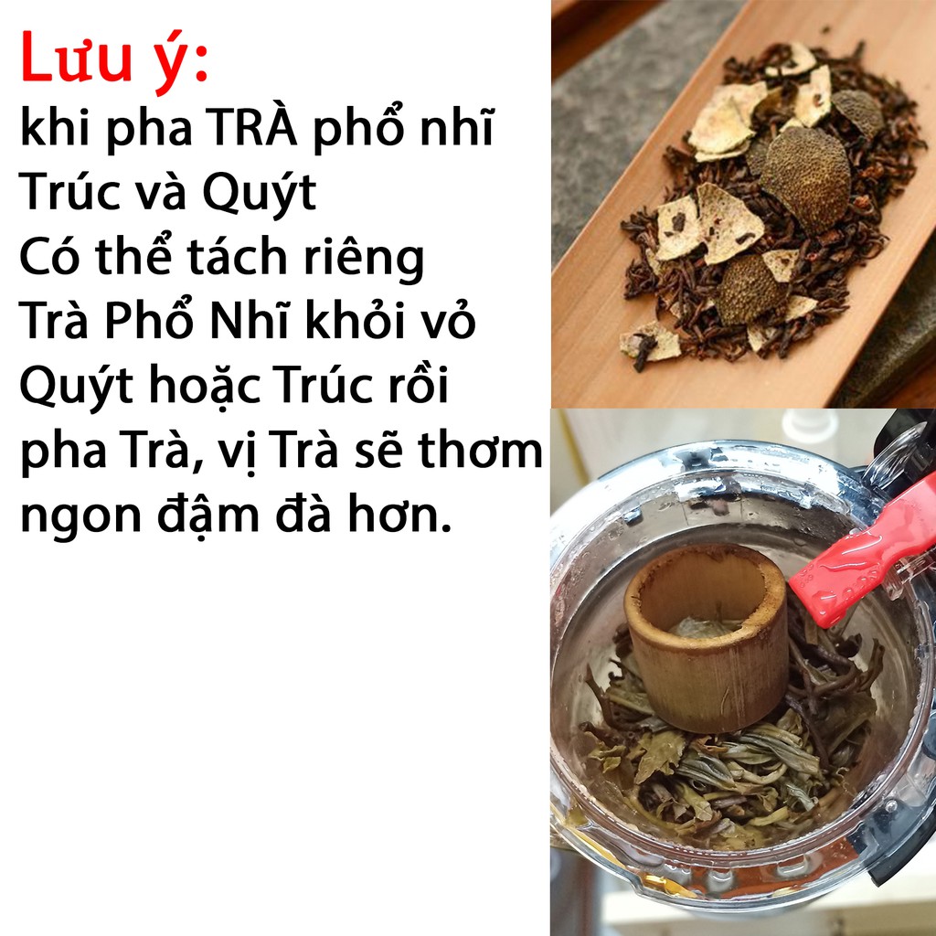 Trà Phổ Nhĩ Quýt Da Hồng - 1 Viên Dùng Thử -