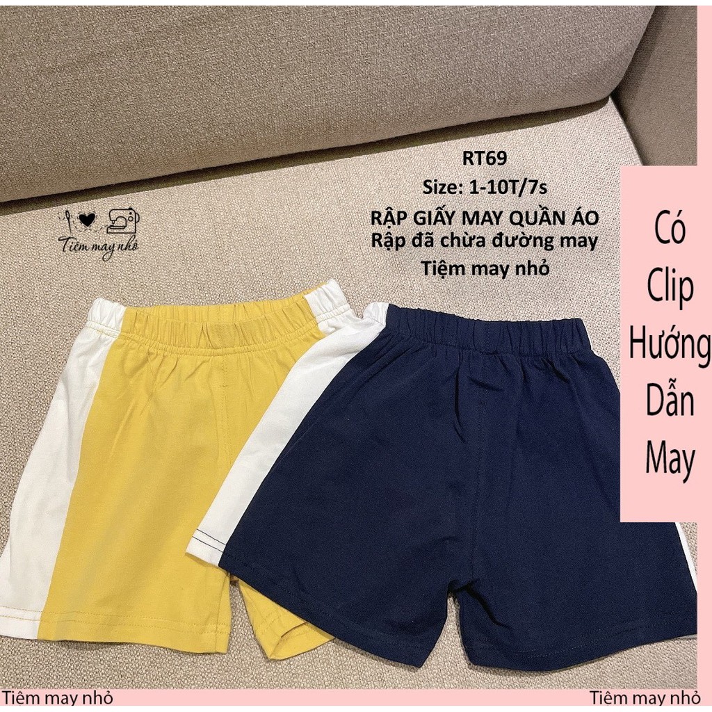 RT69_rập giấy may quần cotton cho bé