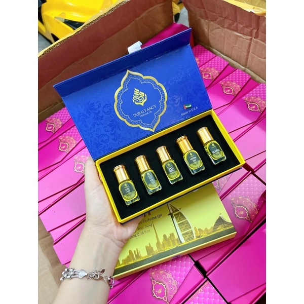 SET 5 CHAI TINH DẦU NƯỚC HOA DUBAI