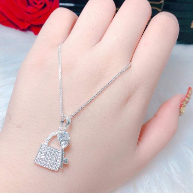 [Mã FAJGT8 giảm 15% đơn 99K] Dây chuyền nữ bạc ta _vòng cổ nữ đẹp mặt hình khóa cực xinh | BigBuy360 - bigbuy360.vn