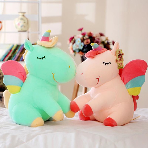 GẤU BÔNG NGỰA MỘT SỪNG UNICORN (25CM---&gt;40CM) GB17 (MÀU XANH NGỌC)