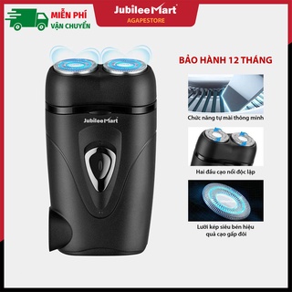 [Freeship] Máy Cạo Râu Sạc Điện Thông Minh 2 Lưỡi cạo kép Jubilee Mart Thế Hệ Mới Tự Động Mài Lưỡi Cạo, Pin Sạc Lại
