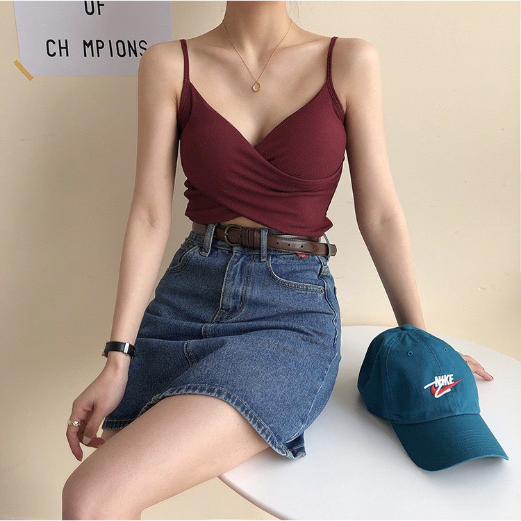 Áo Ngực, Áo Bra Thun Tăm Chéo Siêu Xinh 1168