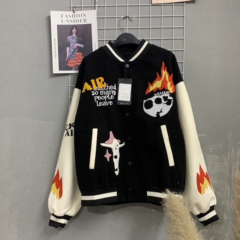 HÀNG SẴN - BlackAir by madeextreme - Varsity jacket - áo khoác bóng chày  - Unisex cho cả nam và nữ - The Mei