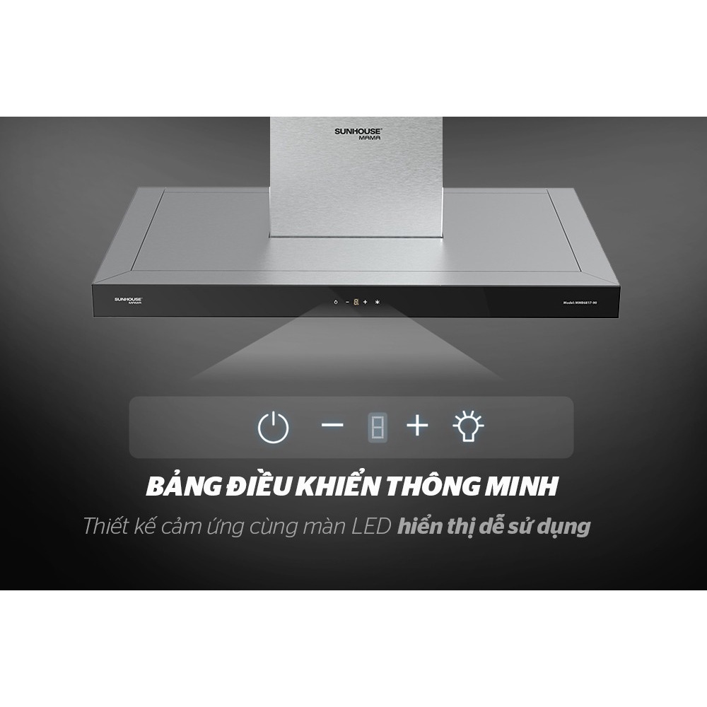 MÁY HÚT MÙI CAO CẤP CHỮ “T” SUNHOUSE MAMA MMB6817-90