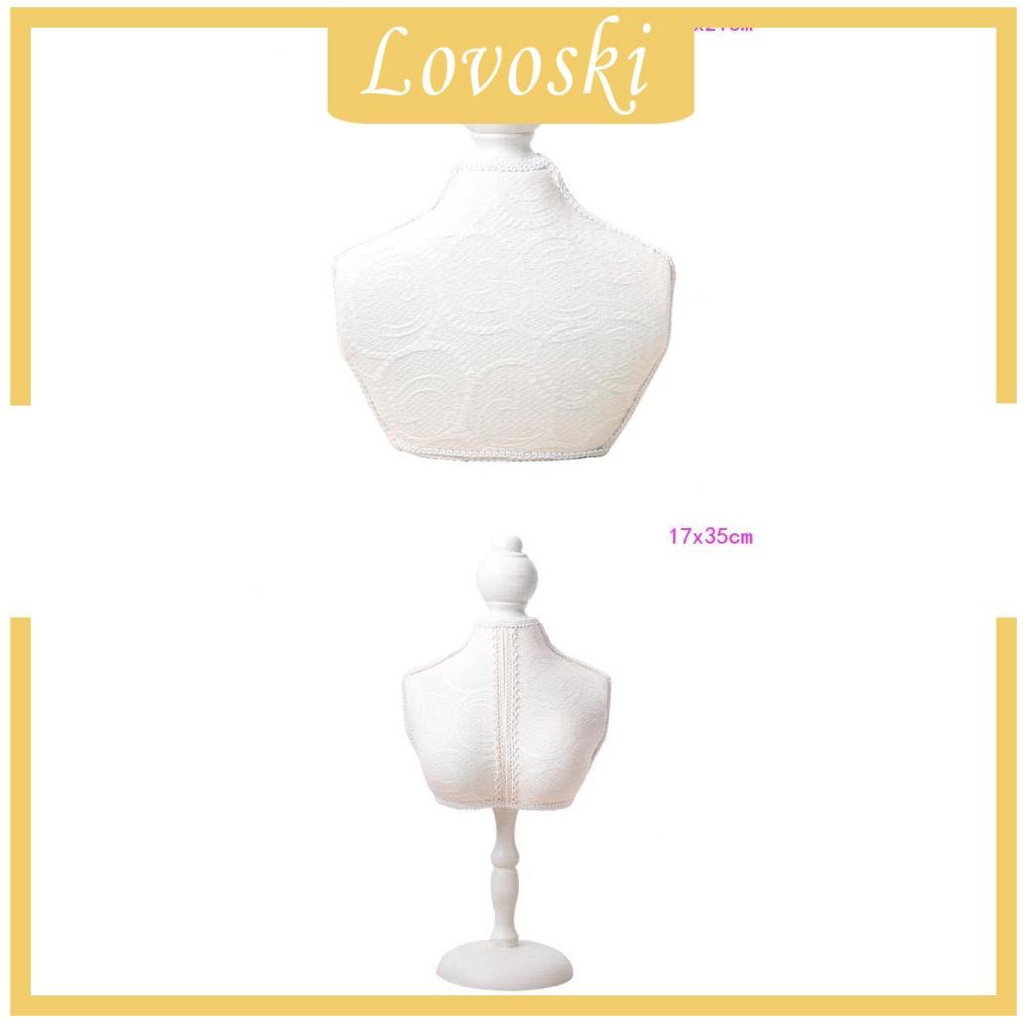 Giá Đỡ Trưng Bày Vòng Cổ / Vòng Tay / Dây Chuyền Bằng Gỗ Phối Ren