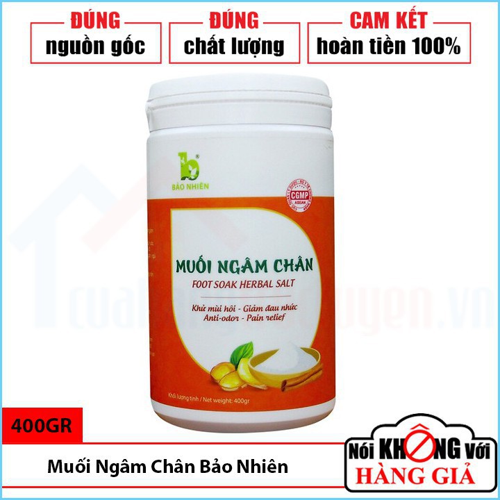 Muối Ngâm Chân Khửi Mùi Hôi Giảm Đau Nhức An Thần Ngủ Ngon Hộp 350Gr - Bảo Nhiên