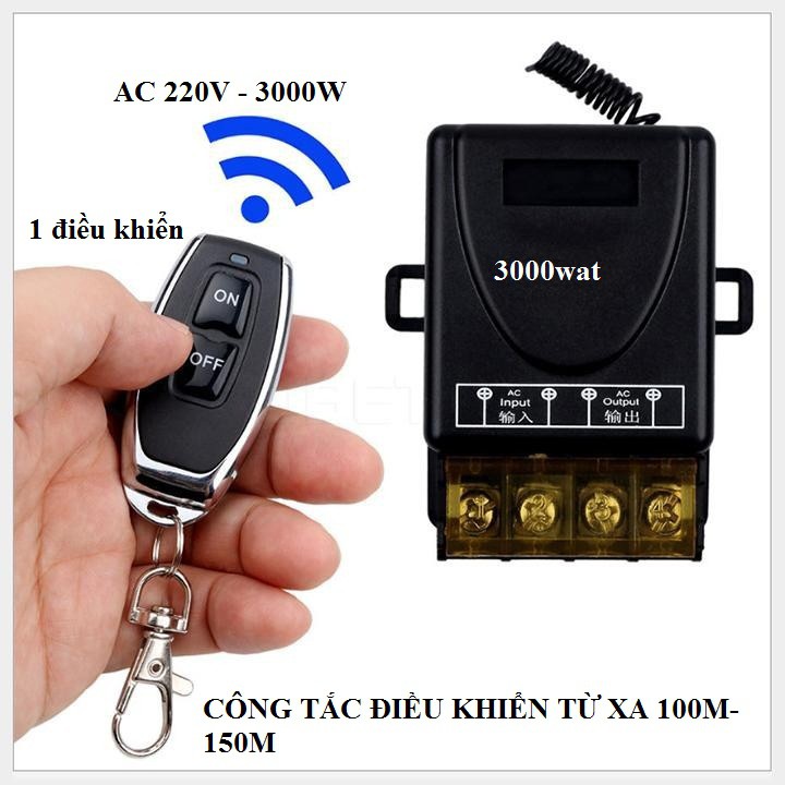 Công tắc điều khiển từ xa khoảng cách 100m/3000W/220V