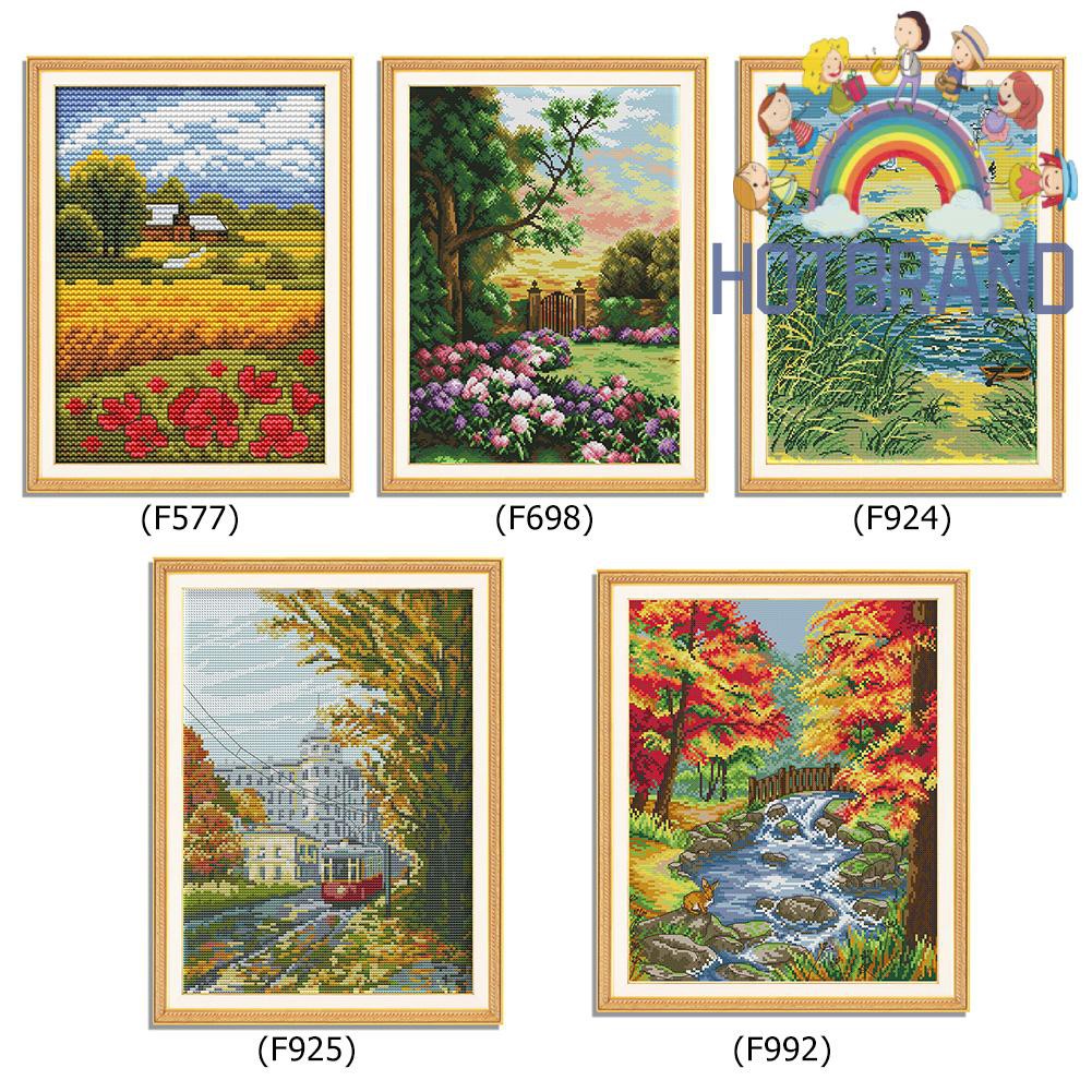 Bộ Tranh Thêu Chữ Thập 14ct Hình Phong Cảnh