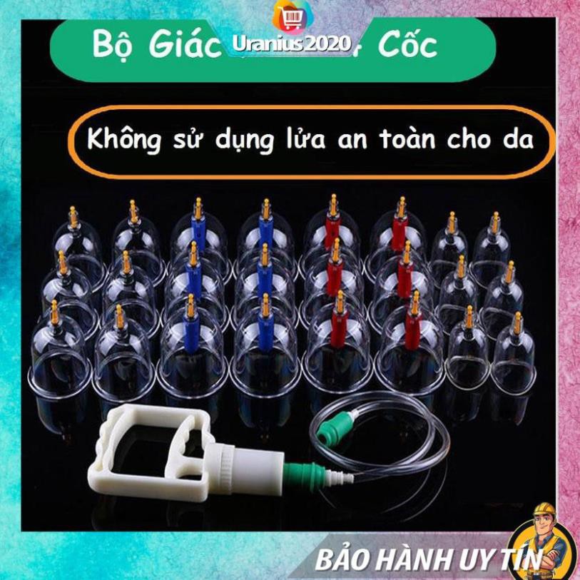 ( Giá rẻ hủy diệt) -  Bộ Giác Hơi Không Dùng Lửa(24 Phụ Kiện),Bộ Dụng Cụ Giác Hơi Hàn Quốc Cao Cấp Mua Ngay nhé