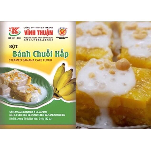 Bột bánh chuối hấp Vĩnh Thuận 2 gói 340g