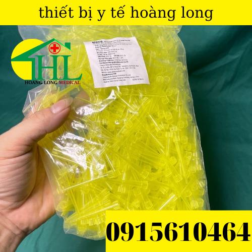 [ Combo 50 túi ] Đầu Côn Vàng Thường Không Khía 200ul Dùng Thí Nghiệm Cho Gilson Pipette Túi 1000 Cái