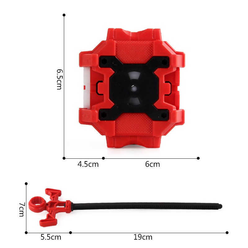 Con Quay Đồ Chơi Beyblade Hai Chiều Màu Đỏ/Đen