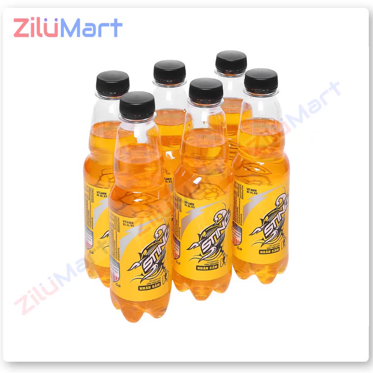 Lốc 6 chai nước tăng lực Sting hương dâu loại 330ml