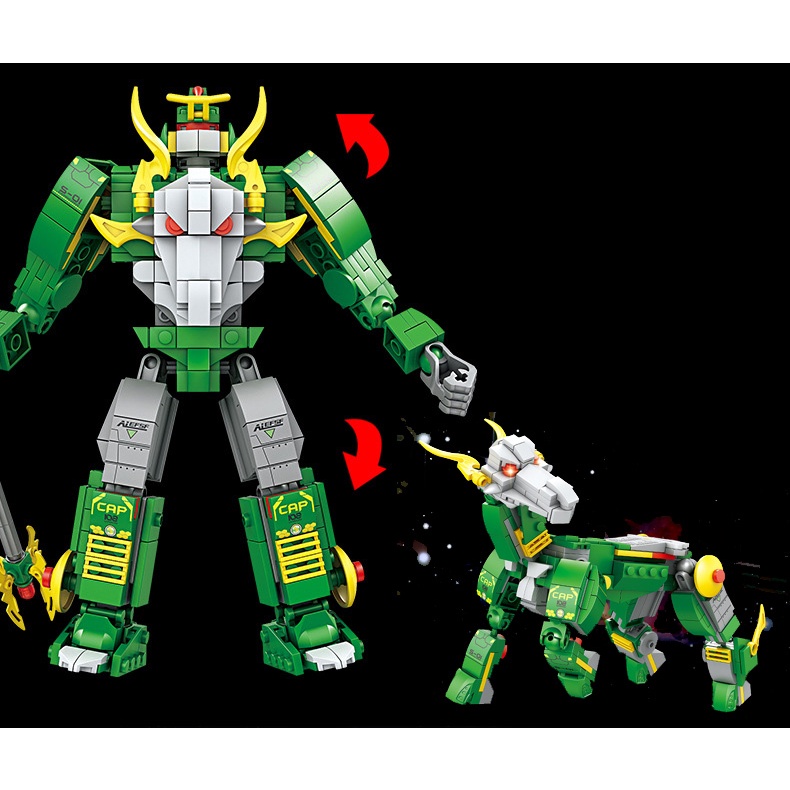 Đồ chơi lắp ráp cho bé Mẫu 12 chòm sao có thể biến thành robot với hơn 450 chi tiết nhựa ABS