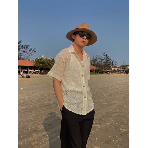 Áo lưới kiểu cotton phong cách Hàn Quốc