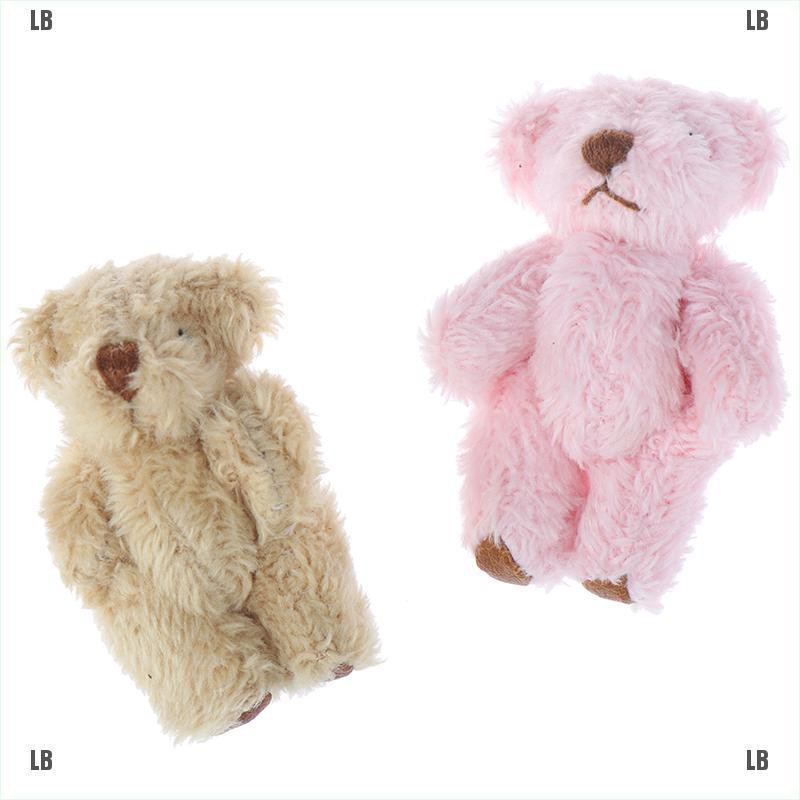 Gấu Bông Teddy Dễ Thương 4,5Cm Màu Trơn Và