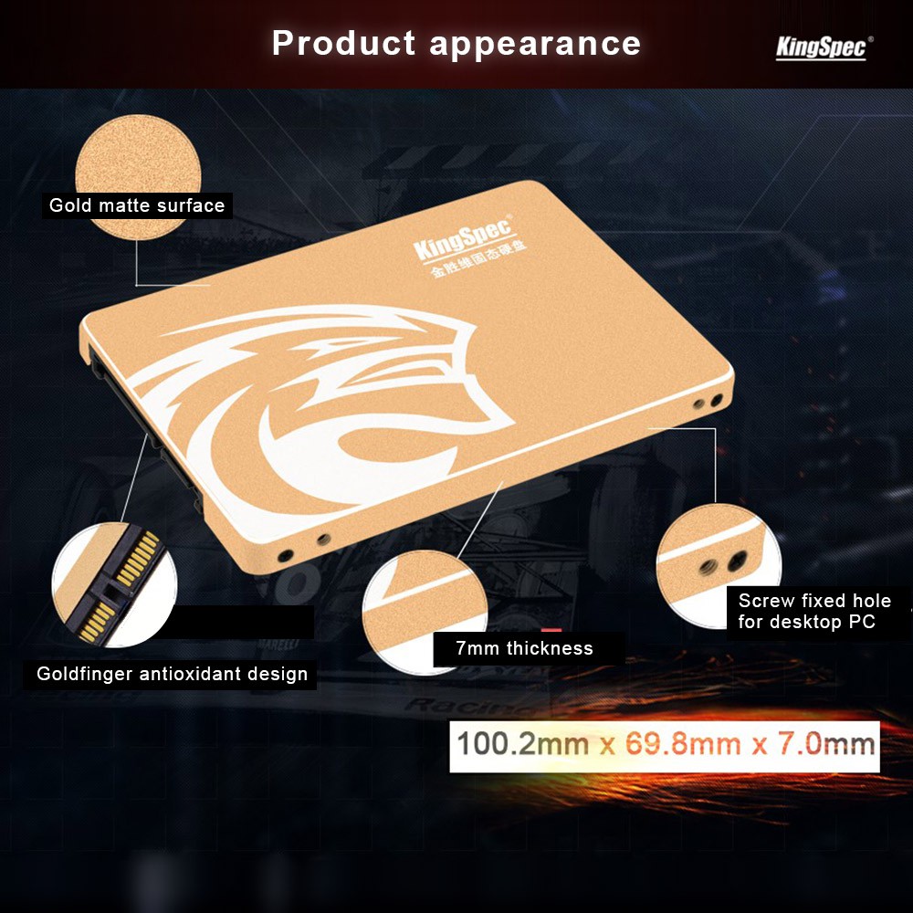 Ổ Cứng Ssd Kingspec P3-256 Sata Iii 3.0 2.5 "2.5 Inch 256gb 3d Mlc 256m Cho Máy Tính | BigBuy360 - bigbuy360.vn