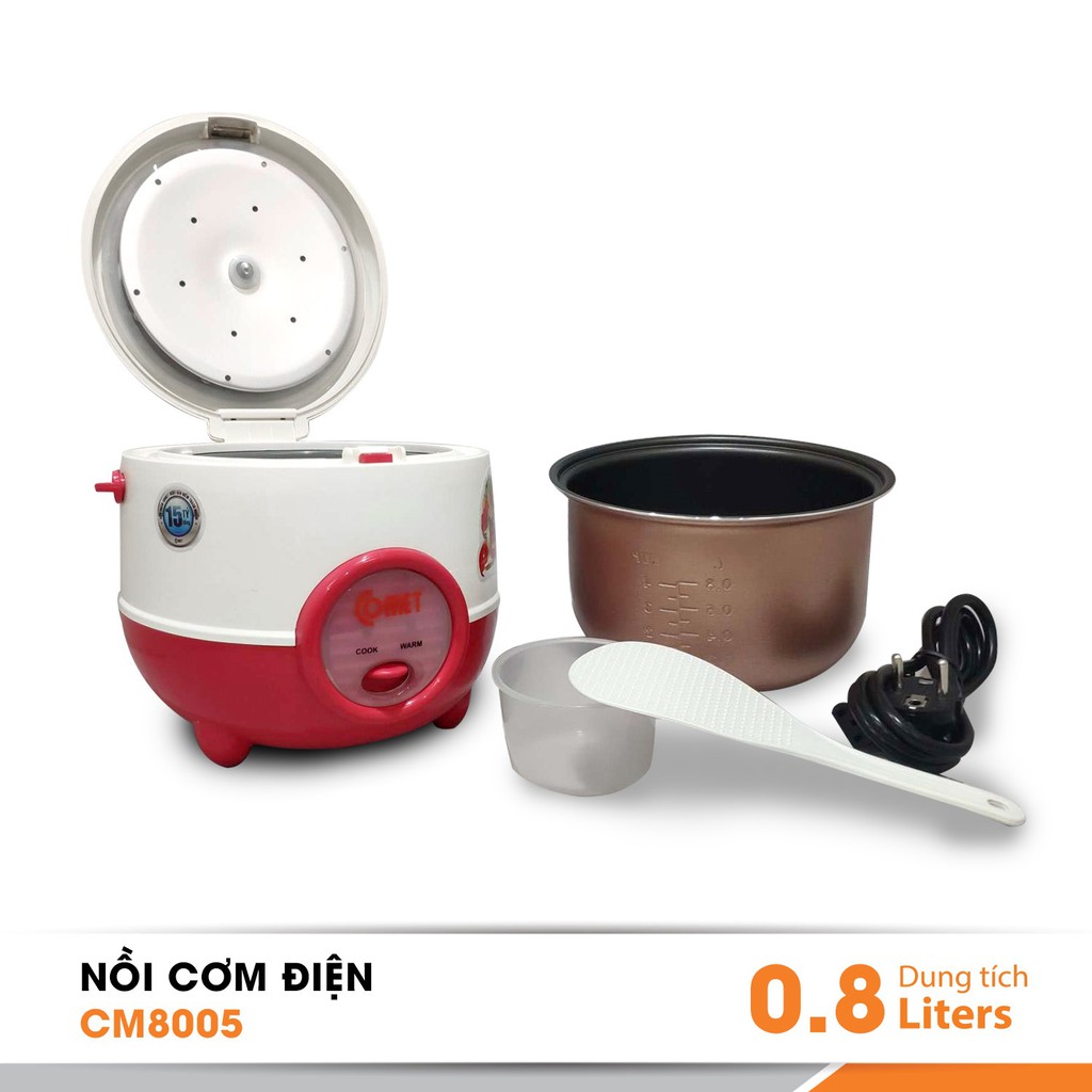 Nồi cơm điện nắp gài COMET CM8005 0.8L - 350W | BigBuy360 - bigbuy360.vn