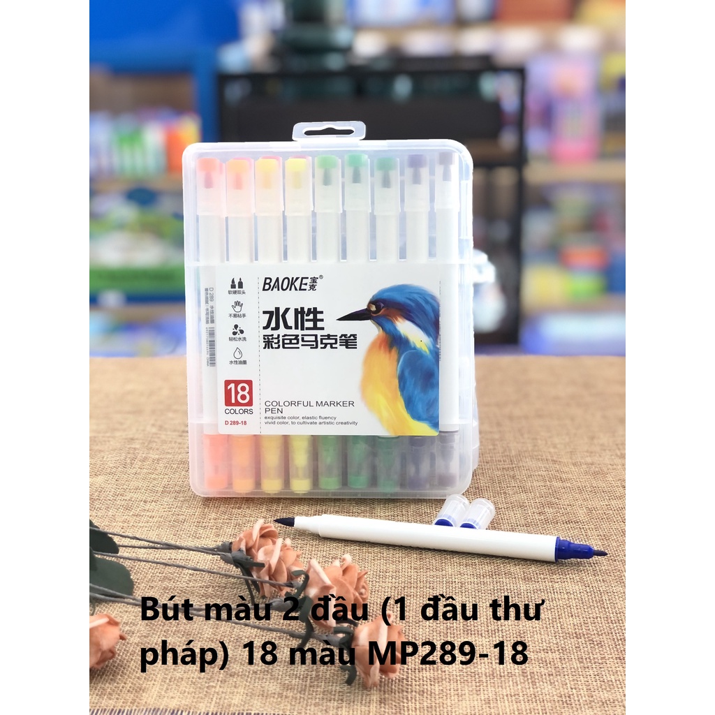 Bút dạ màu đầu thư pháp cao cấp - Marker - viết vẽ trang trí học tập - học sinh/văn phòng/hội họa - sỉ/lẻ vpp Diệp Lạc