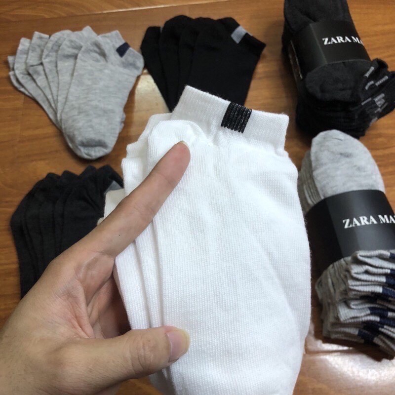 Sét 10 đôi tất zara cổ ngắn nam rẻ đẹp