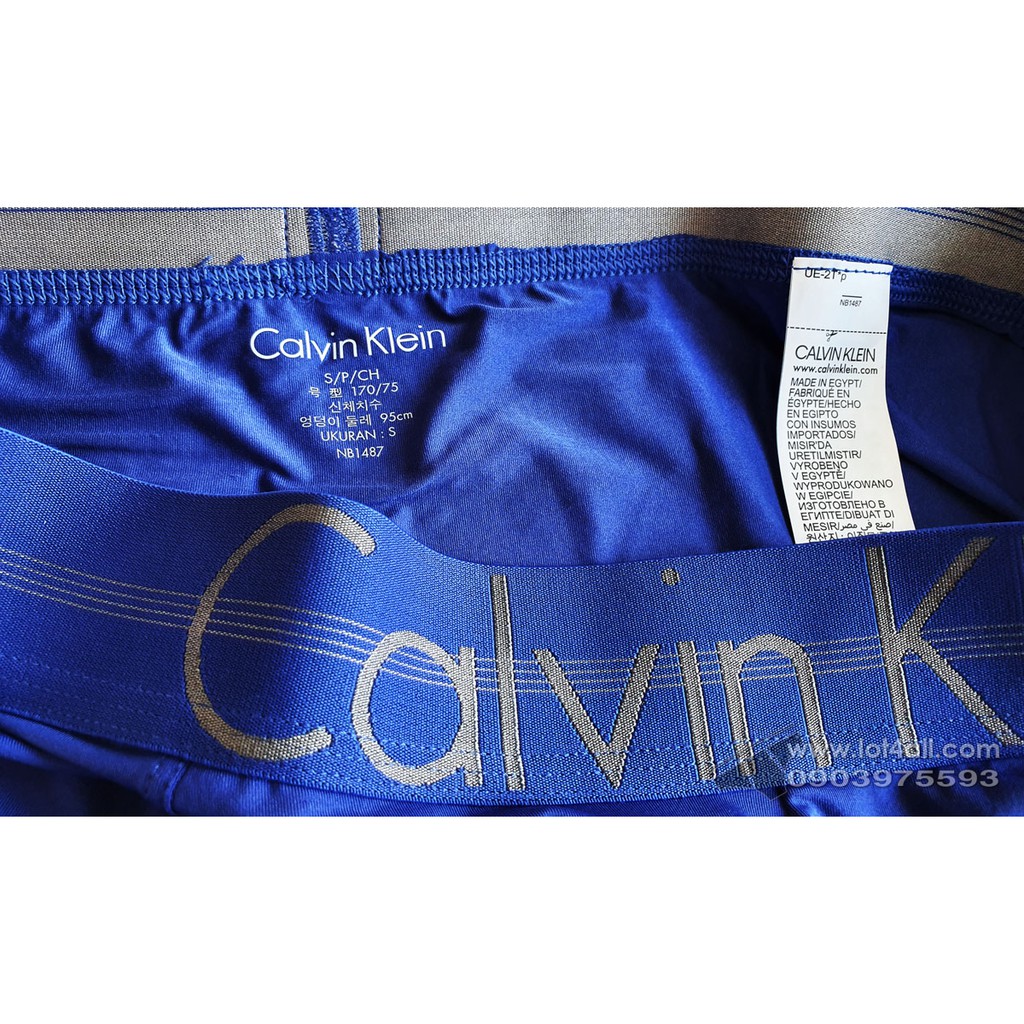 [CHÍNH HÃNG] Quần lót nam Calvin Klein NB1487 Focused Fit Micro Boxer Brief Blue Nova