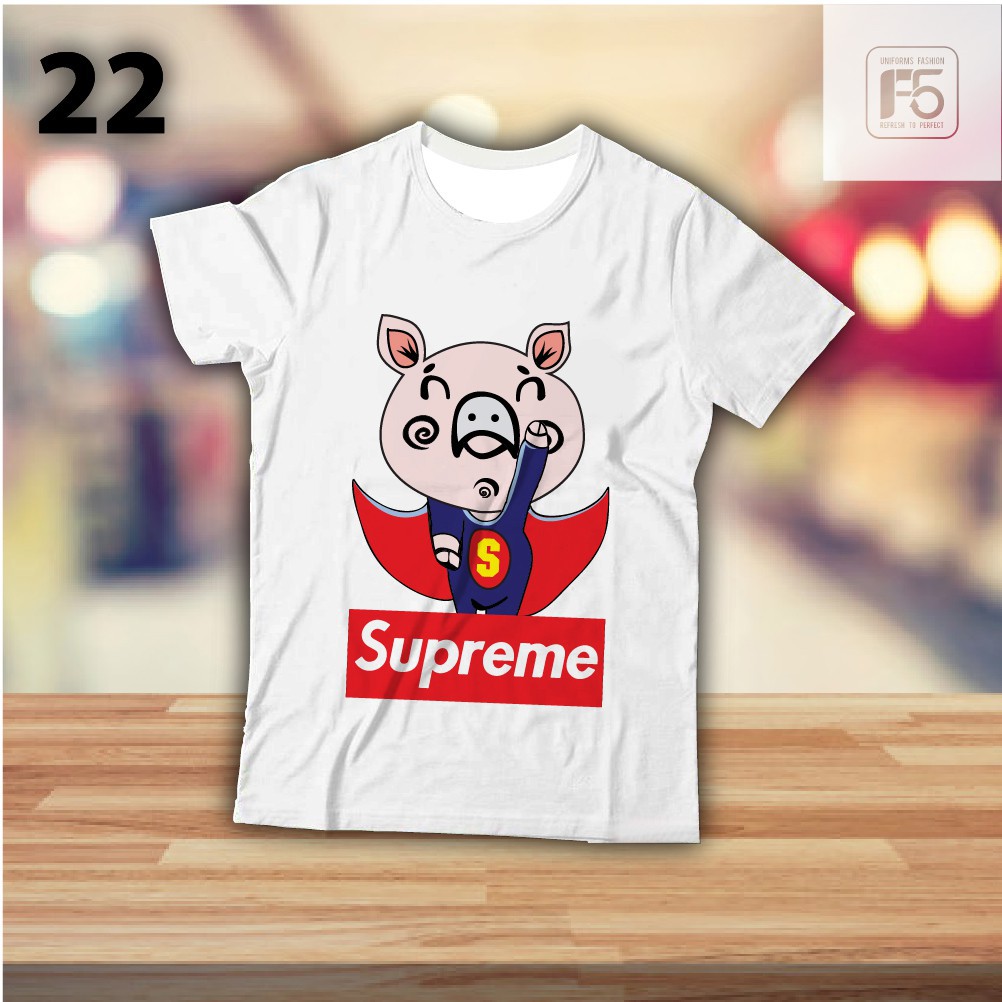 Áo Phông Áo Thun Đẹp Giá Rẻ - Hình in Độc - Lợn Supreme | Sỉ lẻ [Liên hệ để nhận giá sỉ]