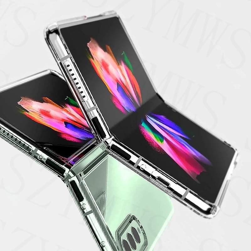 Ốp lưng trong suốt cho samsung galaxy z flip 5 3 5g samsung galaxy z fold 5 4 3 2 5g