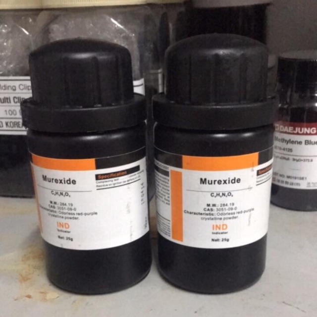 Murexide Xylong CAS 3051-09-0 C8H8N6O6 chai 25g MX murexit MX 100X diluted with K2SO4 MX-diluted with potassium sulfate