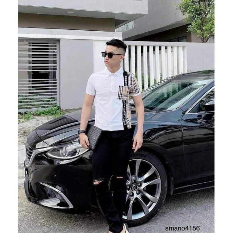 Áo POLO Nam - Áo Phông Nam Cổ Bẻ Kẻ Sọc Nam chất poly cotton có fullsize - AC017 ⚡