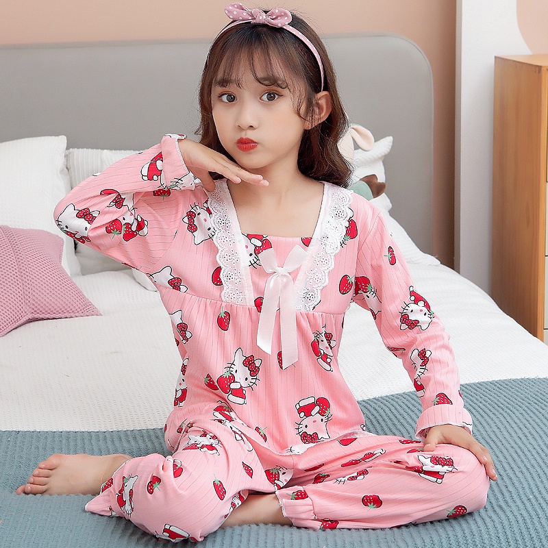 Bộ Đồ Ngủ Pijama Dễ Thương Cho Bé Gái 10 Tuổi