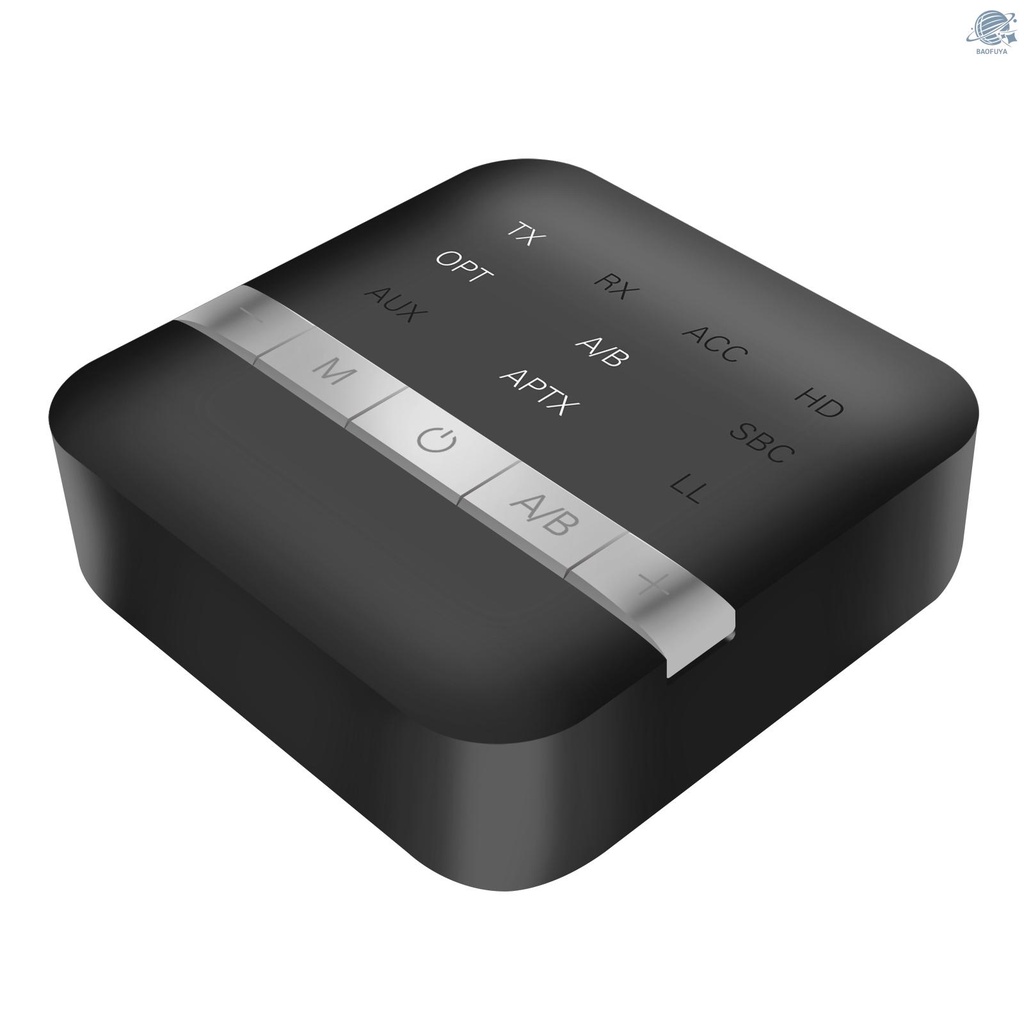 Thiết Bị Truyền Phát Tín Hiệu Bluetooth 5.0 Tx200 Csr8675 Aptx Hd Ll Kèm Cáp Quang Spdif & Aux 3.5mm Cho Tv / Pc / Mp3 / Mp4