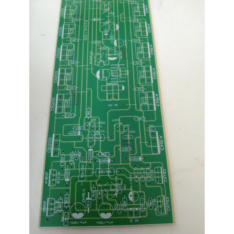 Pcb 20 sò một kênh120-0-120v DC ( 1 bo) sợi thủy tinh