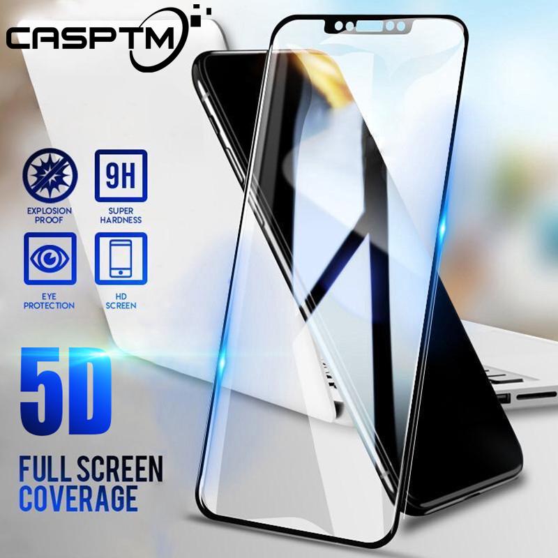 5D Full Cover Screen Protector Tempered Glass For iPhone X XS MAX XR 8 7 6 Plus HD Premium Film