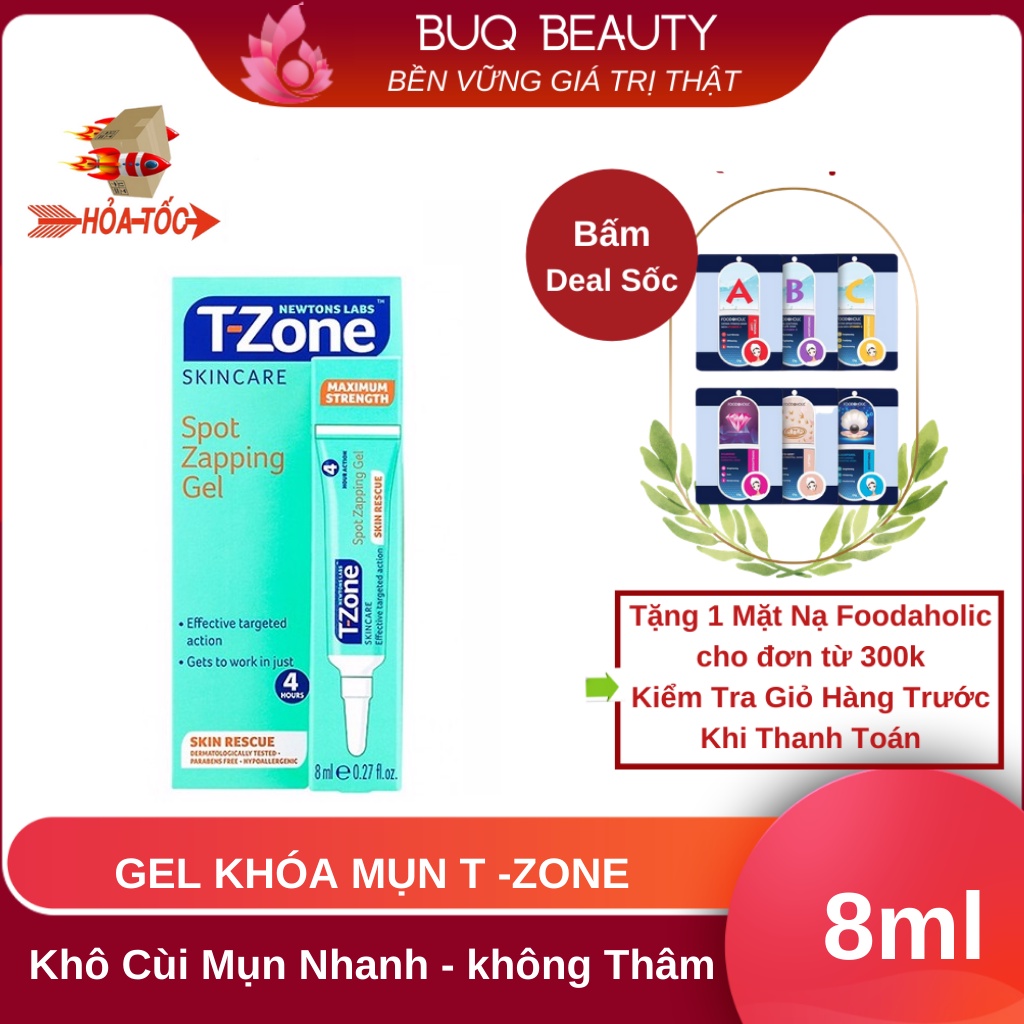 Gel khóa mụn cấp tốc T-Zone Spot Zapping Gel 8ml - T Zone