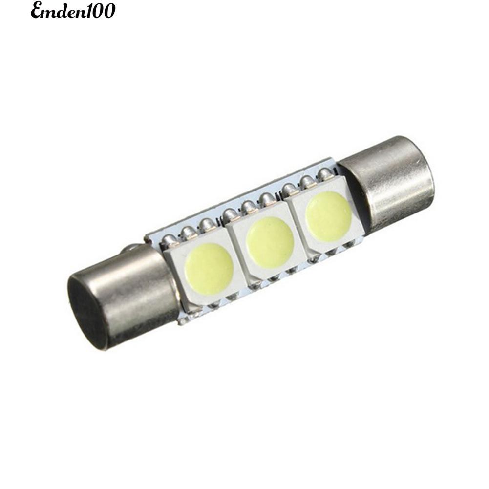 2 Bóng LED ánh sáng trắng có cầu chì cho xe hơi