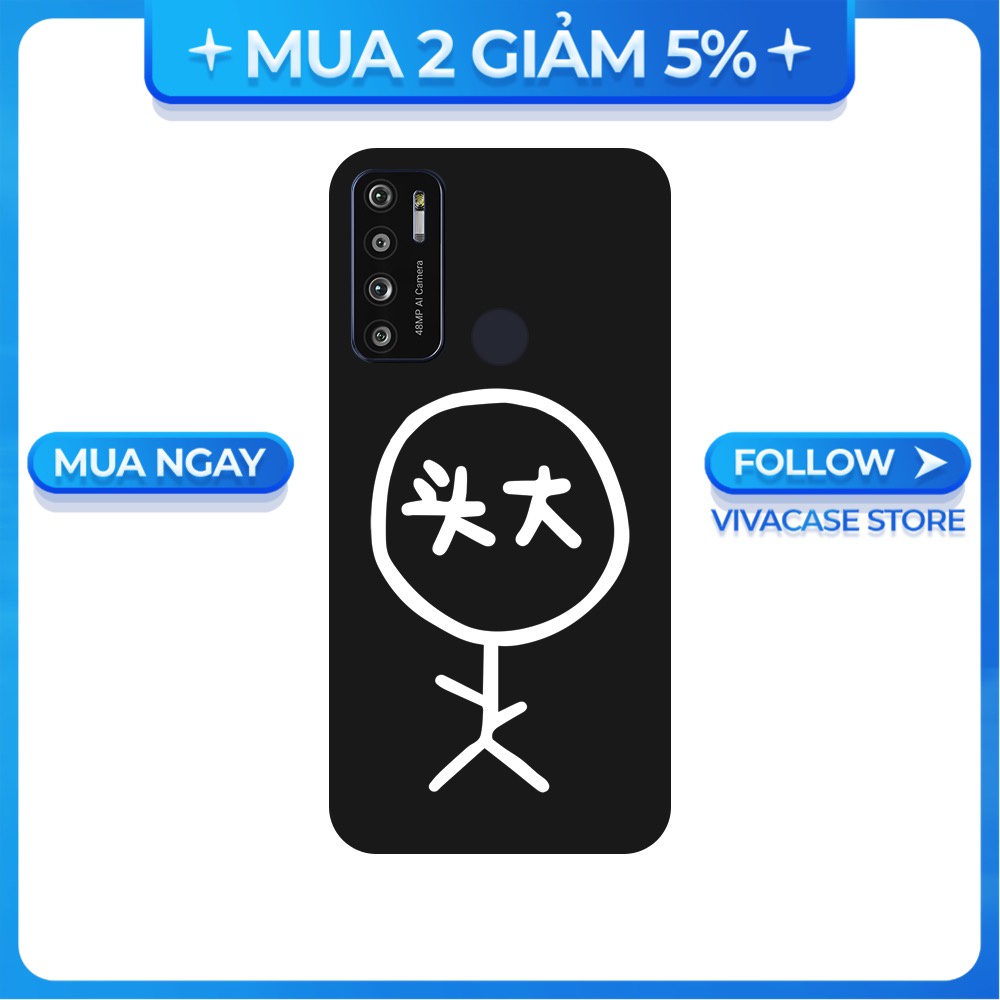 Ốp lưng Vsmart Joy 3/Joy 4/Active 3/Bee 3/Live/...dẻo đen hình Người que BST3