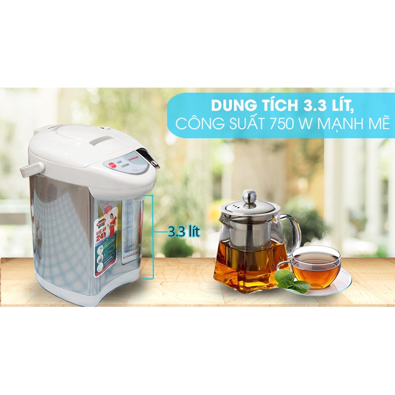 [Chính hãng] Bình thủy điện 3.3L SUNHOUSE SHD1533 bảo hành 12 tháng