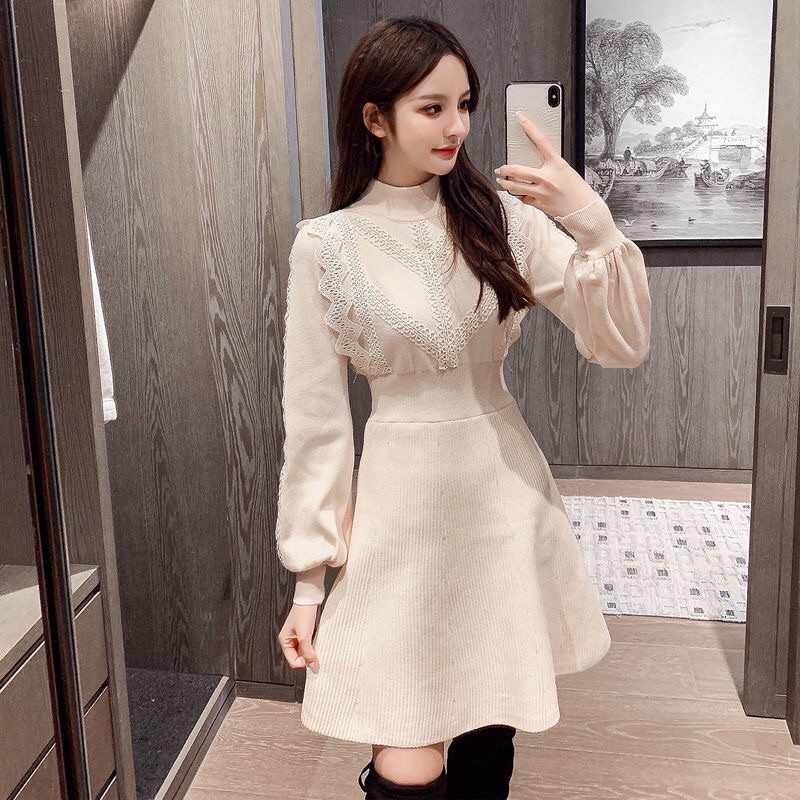 (SALE DỌN KHO) Váy len xoè hàng Quảng Châu chất dày đẹp | BigBuy360 - bigbuy360.vn