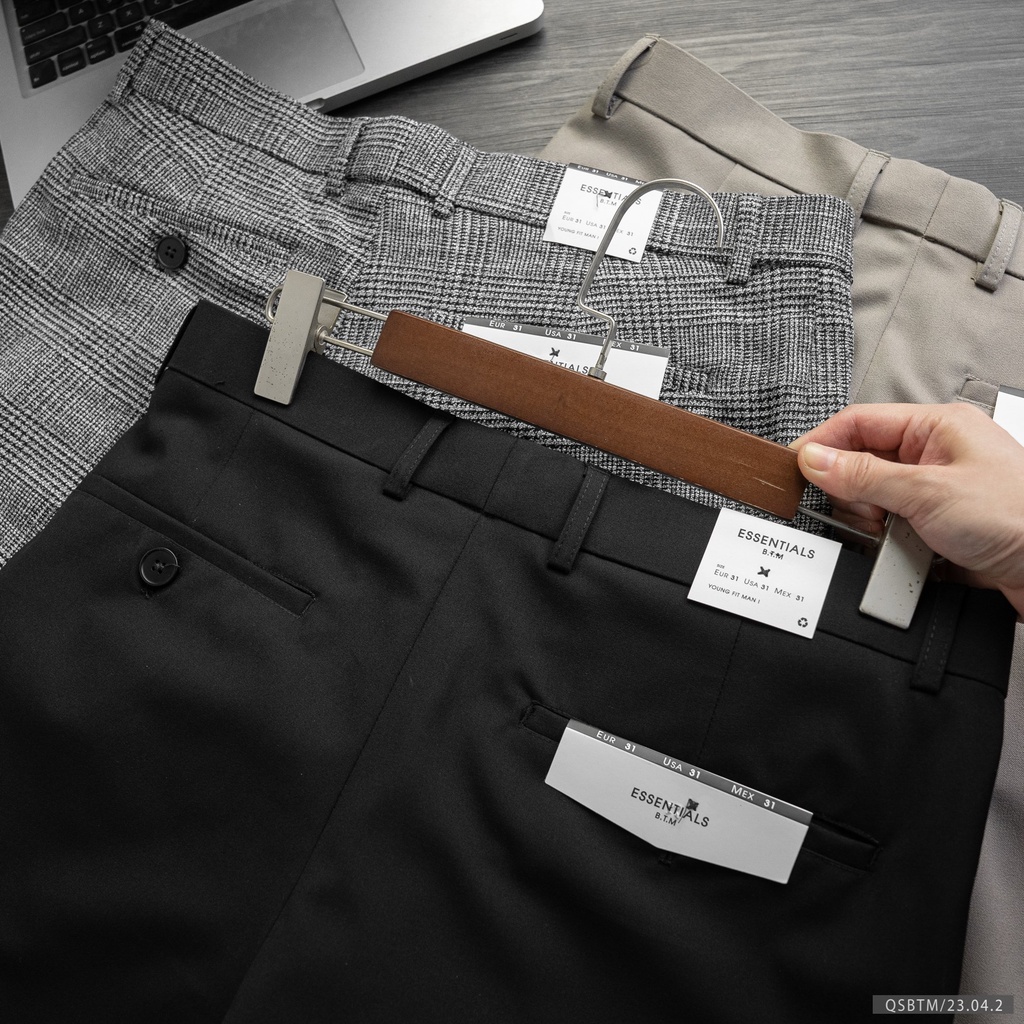 Quần short nam dáng âu Bentino chất tuypxi mịn đẹp, phong cách hàn quốc 23042