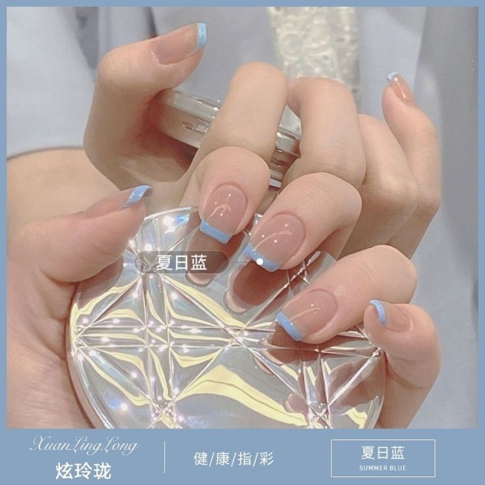 (美甲胶）Sơn Móng Tay Màu Trắng Sữa Pudding Phong Cách Mới Mùa Hè 2021