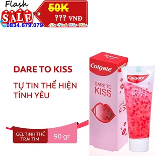 Kem đánh răng Colgate Dare to Kiss với gel tinh thể trái tim - 90g