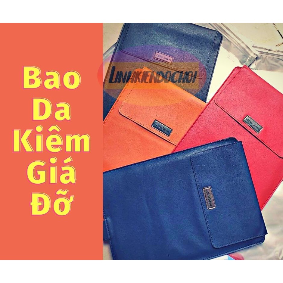 Bao Da bảo vệ Laptop Kiêm giá đỡ laptop , kích thước 13 đến 15 inch
