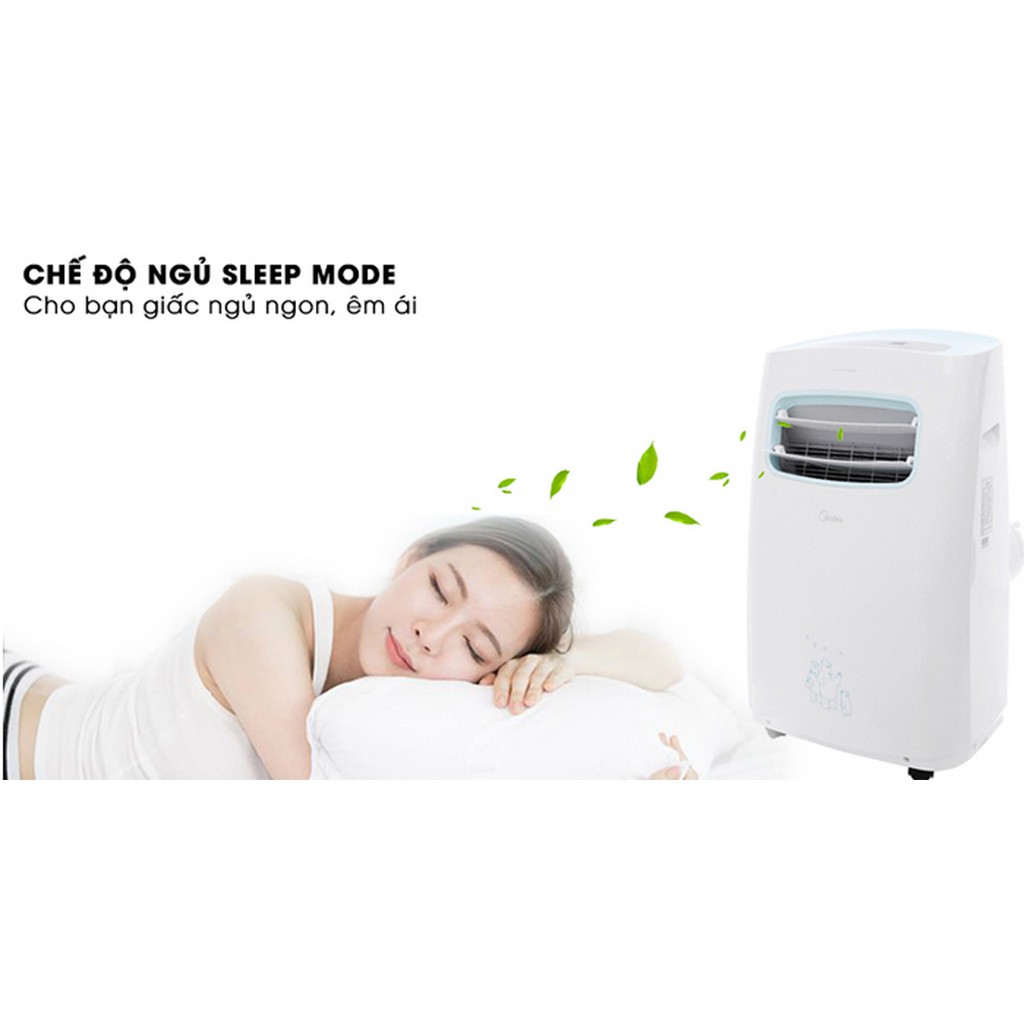 Điều hòa DI ĐỘNG Midea công suất 9.000btu  MPPF-10CRN1 - Khiển xa - Bảo hành 24 tháng